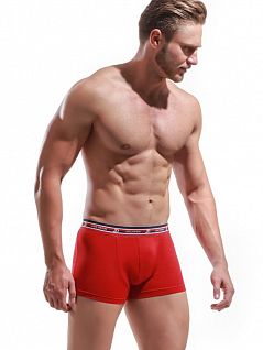 Спортивные боксеры из хлопка и лайкры Jolidon DTТн277 Red